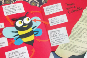 MON AMIE L'ABEILLE <br> Cet atelier est l'occasion d'apprendre les caractéristiques de nos amies les abeilles, tout en s'amusant. Chaque participant créera sa propre carte fleur, son abeille, ... avec le choix des formes et des couleurs qu'il préfère.