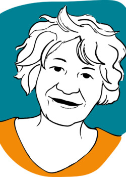 RENÉE-PAULE HERAS <br> Administratrice de Grains d'Art <br>
Curieuse et amoureuse de l'être humain et de toutes ses facettes, Renée-Paule aime Gaïa la terre et essaie de la respecter.